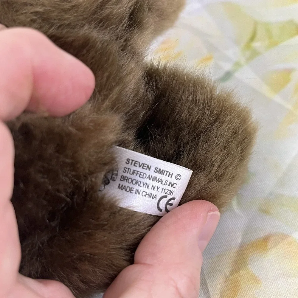 FIRESTONE Tires Advertising Plush Brown Bear Steven Smith Stuffed Animal Toy